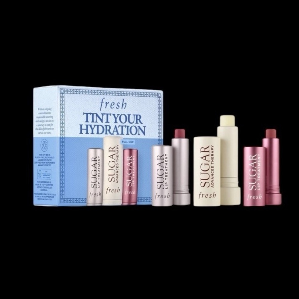 Fresh Lip - Tint Your Hydration - 3-Pieces Set - Rose + Bloom + Tx - Sealed Box
